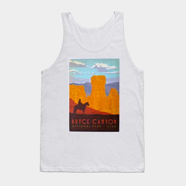 Bryce Canyon National Park - Vintage Travel Tank Top by Culturio